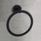 Modern Matte Black Towel Ring